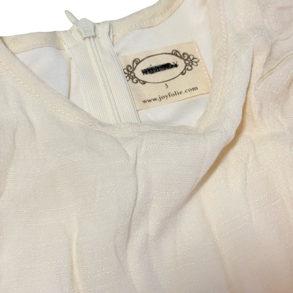 NWOT Joyfolie Lakynna Dress in Gardenia Size 3 - Picture 5 of 8